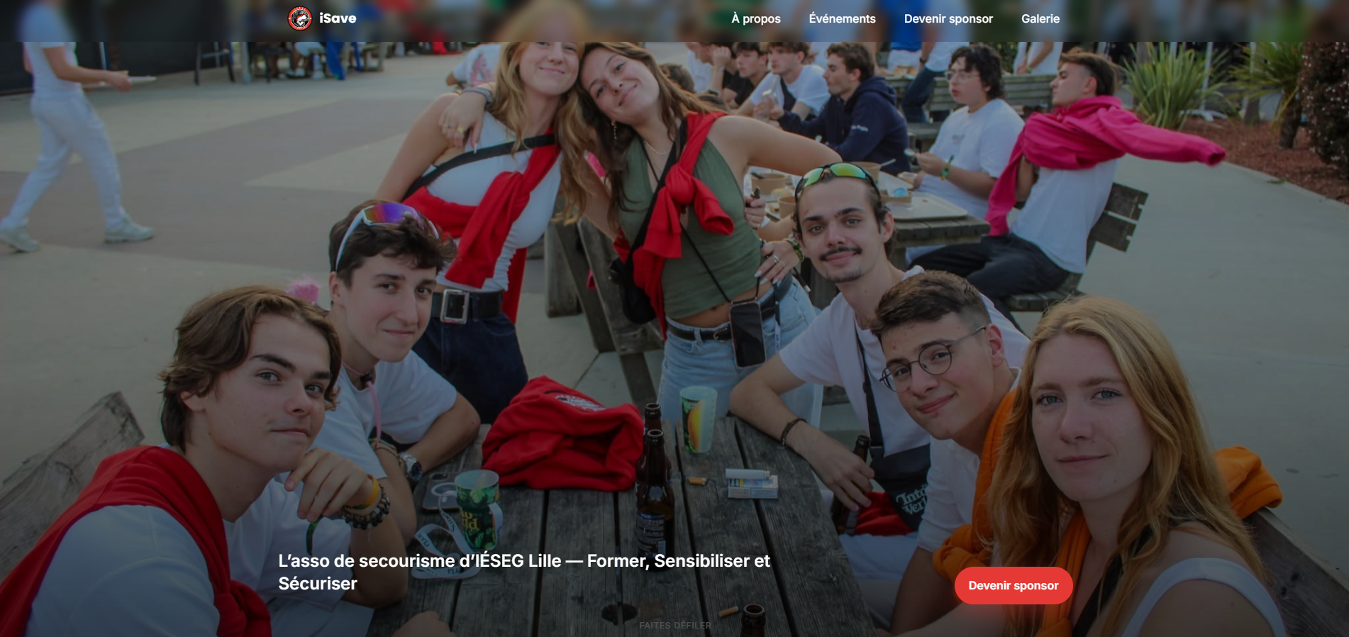 Association de secourisme, réalisé en deux jours – Projet 3